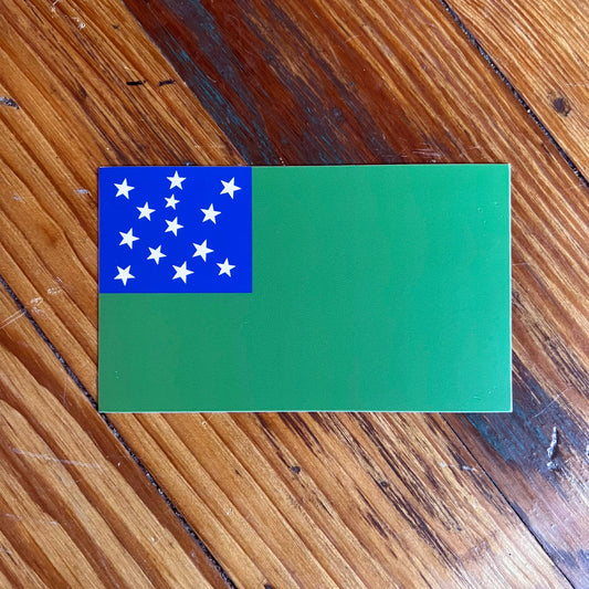 Green Mountain Boys Flag Sticker ~ USA Made