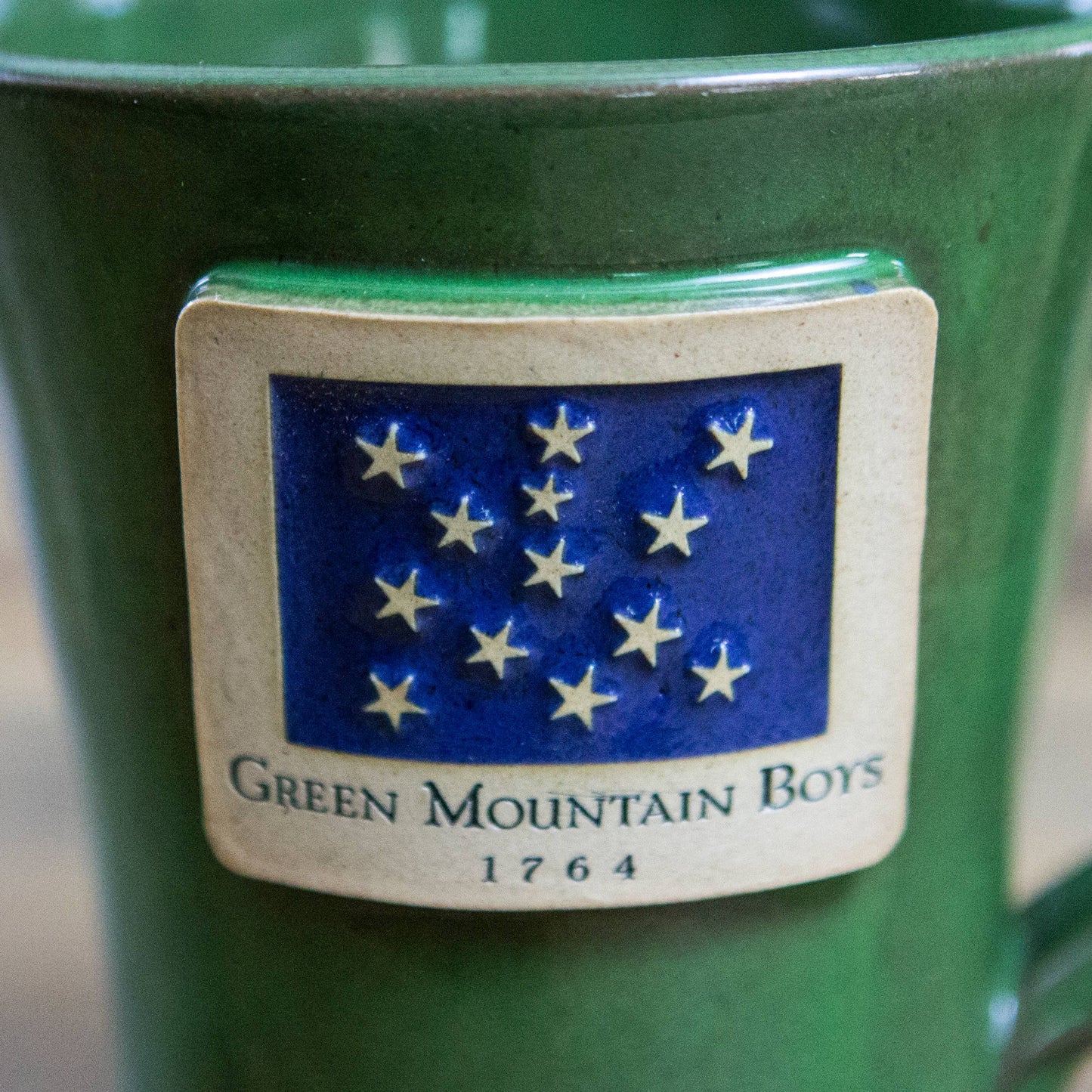 Green Mountain Boys Stoneware Mug ~ USA Made